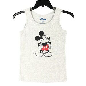 Disney‎ Youth M Mickey Mouse Tank Top Classic Cartoon Sleeveless Tee Disneycore